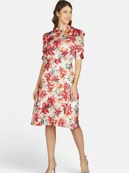 Атласное вечернее платье Kleo, красный