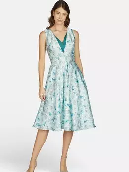 Атласное вечернее платье Kleo, синий