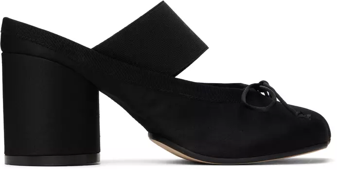 Атласные балетки-мюли MM6 Maison Margiela