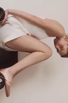 Атласные балетки ZARA, розовый