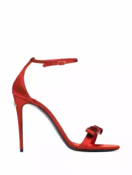 Атласные босоножки DG Dolce&Gabbana, красный