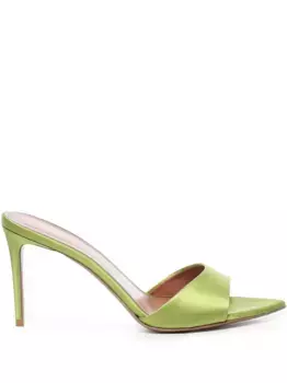 Атласные босоножки Giuliano Galiano, зеленый