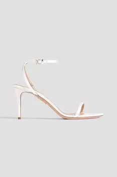 Атласные босоножки Olie 75 AQUAZZURA, белый