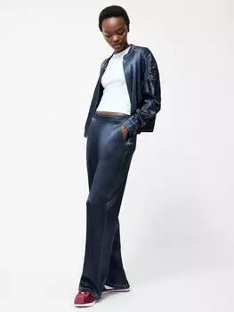 Атласные брюки акита French Connection, темно-синий