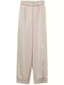 Атласные брюки Blanca Vita, серый