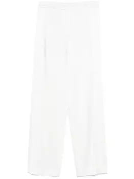 Атласные брюки Blumarine, белый