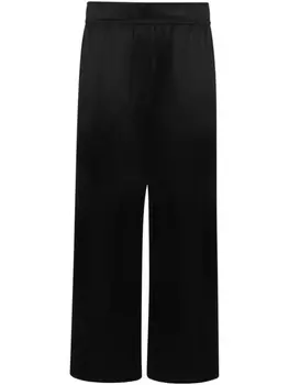 Атласные брюки Brunello Cucinelli, черный