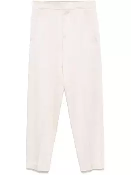 Атласные брюки Brunello Cucinelli, нейтральный цвет