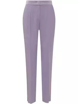 Атласные брюки Emporio Armani, фиолетовый