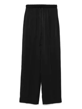 Атласные брюки Forte Forte, черный