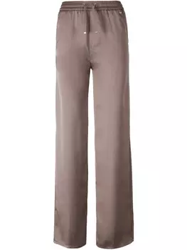 Атласные брюки Herno, коричневый