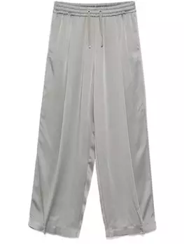 Атласные брюки Herno, серый