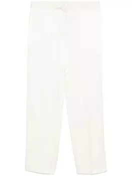 Атласные брюки Jil Sander, нейтральный цвет