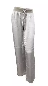 Атласные брюки Jolie с завязками на шее, цвет Clay PJ Harlow