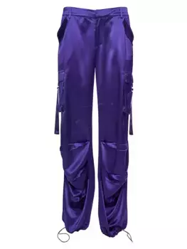 Атласные брюки-карго Lai Ser.O.Ya, фиолетовый