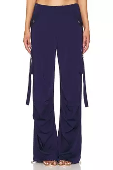 Атласные брюки-карго lai Ser.O.Ya, синий