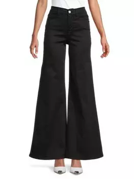 Атласные брюки Le Palazzo Frame, цвет Noir