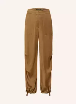 Атласные брюки Luisa Cerano, хаки