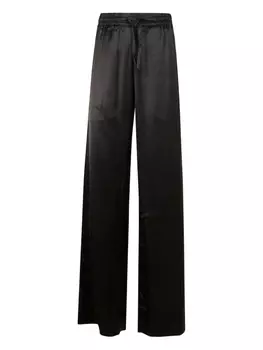 Атласные брюки Marine Serre, черный