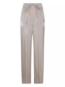 Атласные брюки-палаццо Gentry Portofino, нейтральный