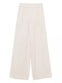 Атласные брюки-палаццо Peserico, нейтральный