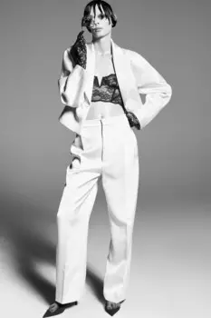 Атласные брюки с вышивками ZARA, цвет ivory