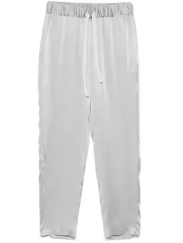 Атласные брюки Semicouture, серый