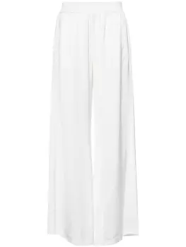 Атласные брюки широкого кроя Fabiana Filippi, белый
