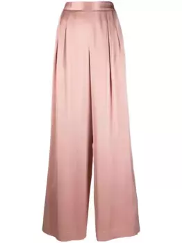 Атласные брюки широкого кроя Fabiana Filippi, розовый