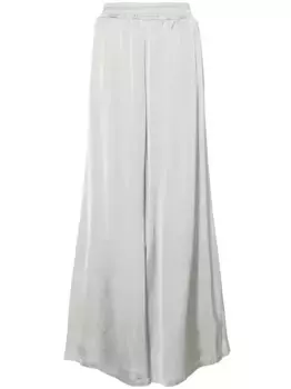 Атласные брюки широкого кроя Fabiana Filippi, серый