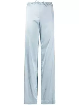 Атласные брюки широкого кроя Jacquemus, синий