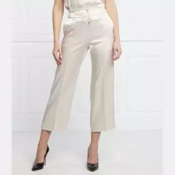 Атласные брюки свободного кроя обычная талия Marc Cain, экрю