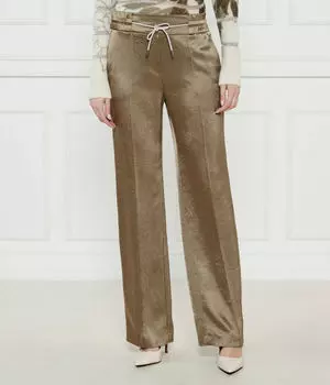 Атласные брюки вашингтон Loose fit Marc Cain, хаки