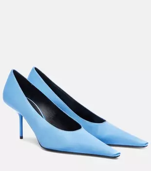 Атласные лодочки Victoria Beckham, Vivid Blue