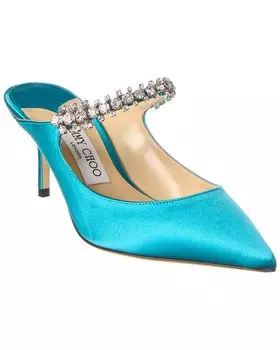 Атласные мюли Jimmy Choo Bing 65, синий