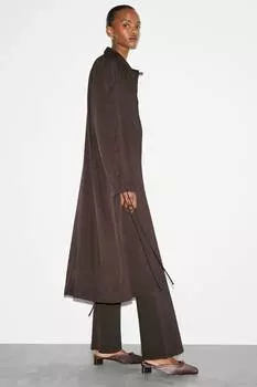 Атласные мюли с квадратным носком & Other Stories, коричневый