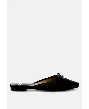 Атласные мюли Taylena с бантом Rag & Co, черный