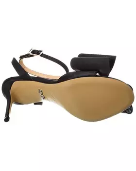 Атласные сандалии Mach & Mach, черный