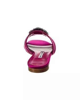 Атласные сандалии Manolo Blahnik Martamod, розовый