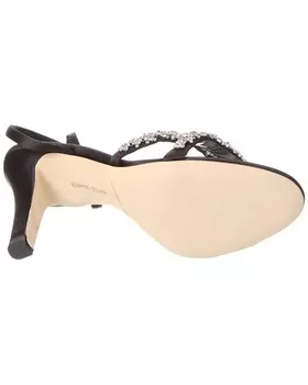 Атласные сандалии Manolo Blahnik Vedada 105, черный