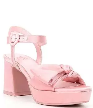 Атласные сандалии Sadie-Girl GB на платформе с половиной бантом для девочек (для малышей), розовый