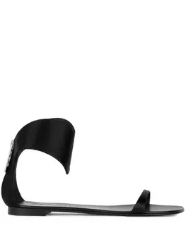 Атласные сандалии Uma Giuseppe Zanotti, черный