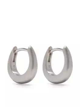 Атласные серьги-хаги Tom Wood, серебяный