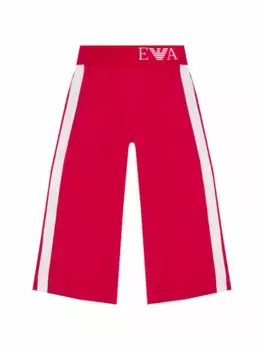 Атласные широкие брюки EMPORIO ARMANI, розовый