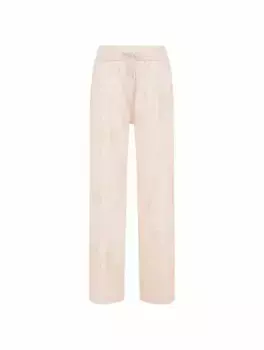 Атласные широкие брюки с вышивкой Panicale, розовый