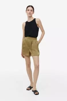 Атласные шорты без застежки H&M
