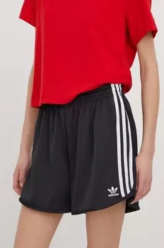 Атласные шорты для спринта adidas Originals, черный