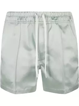 Атласные шорты с завязками TOM FORD, зеленый