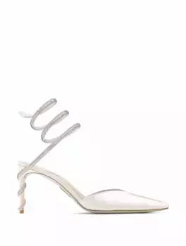 Атласные слингбэки Margot Rene Caovilla, серый