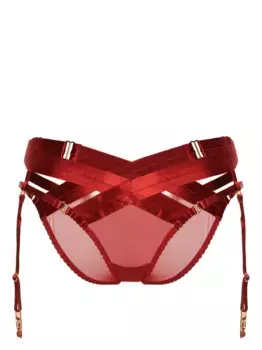 Атласные трусы-брифы Tomoe Bordelle, красный